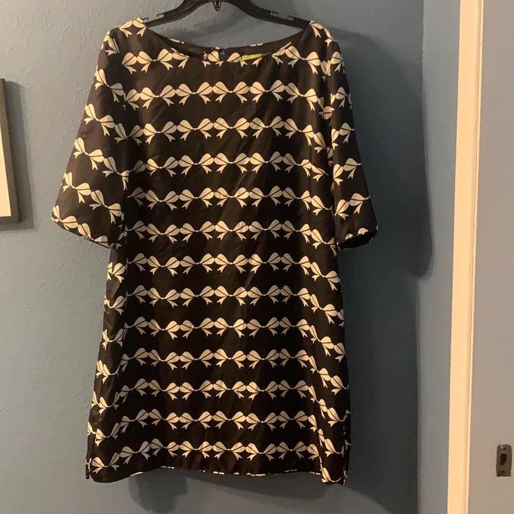 Black bow Elizabeth McKay dress